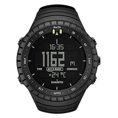 Pre-owned Suunto Core All Black Outdoor Watch With Altimeter Barometer Compass Ss014279010