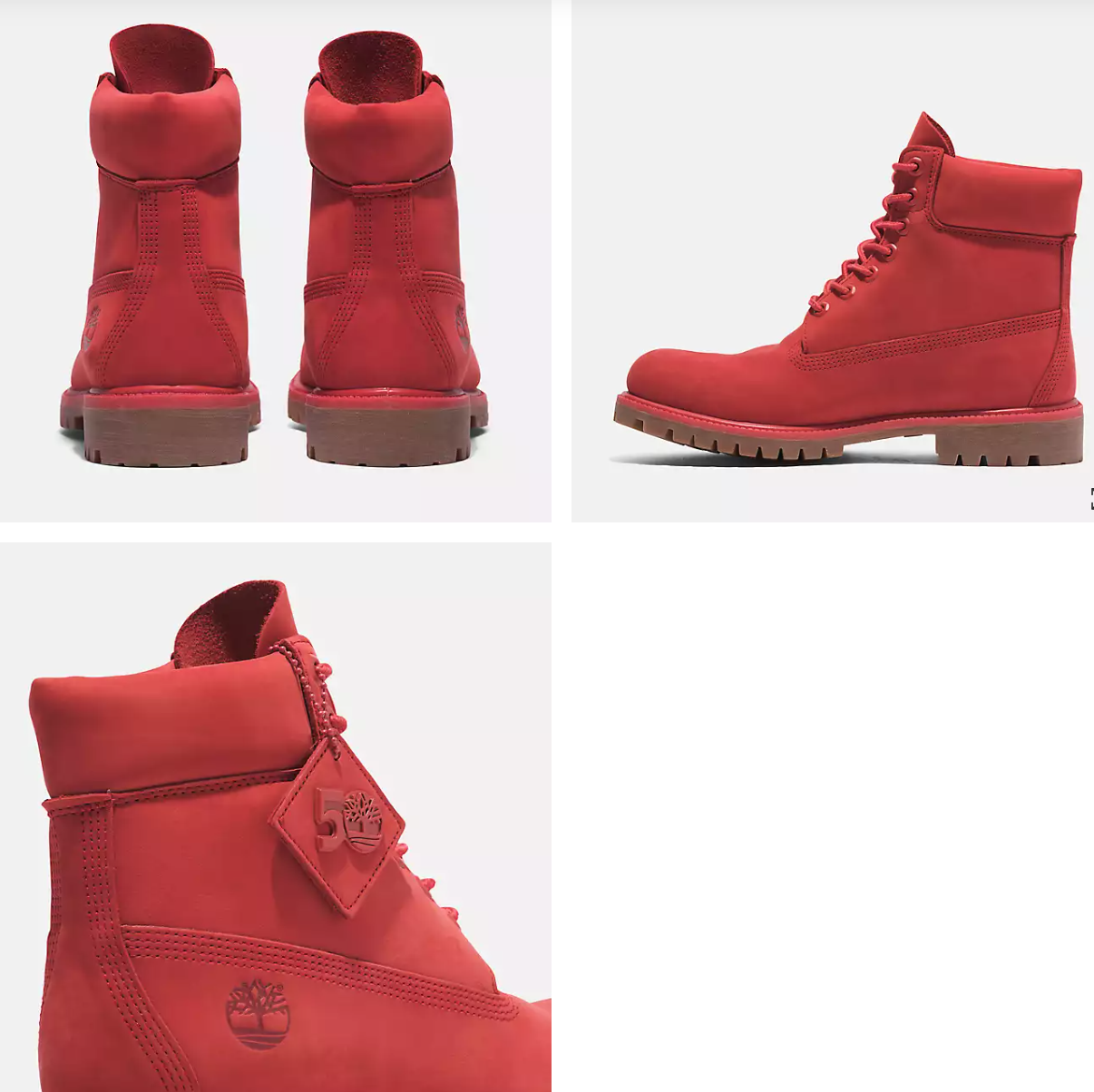 Pre-owned Timberland Men's  50th Anniversary Edition Premium 6-inch Boot Tb0a5vew Dv8 In Red