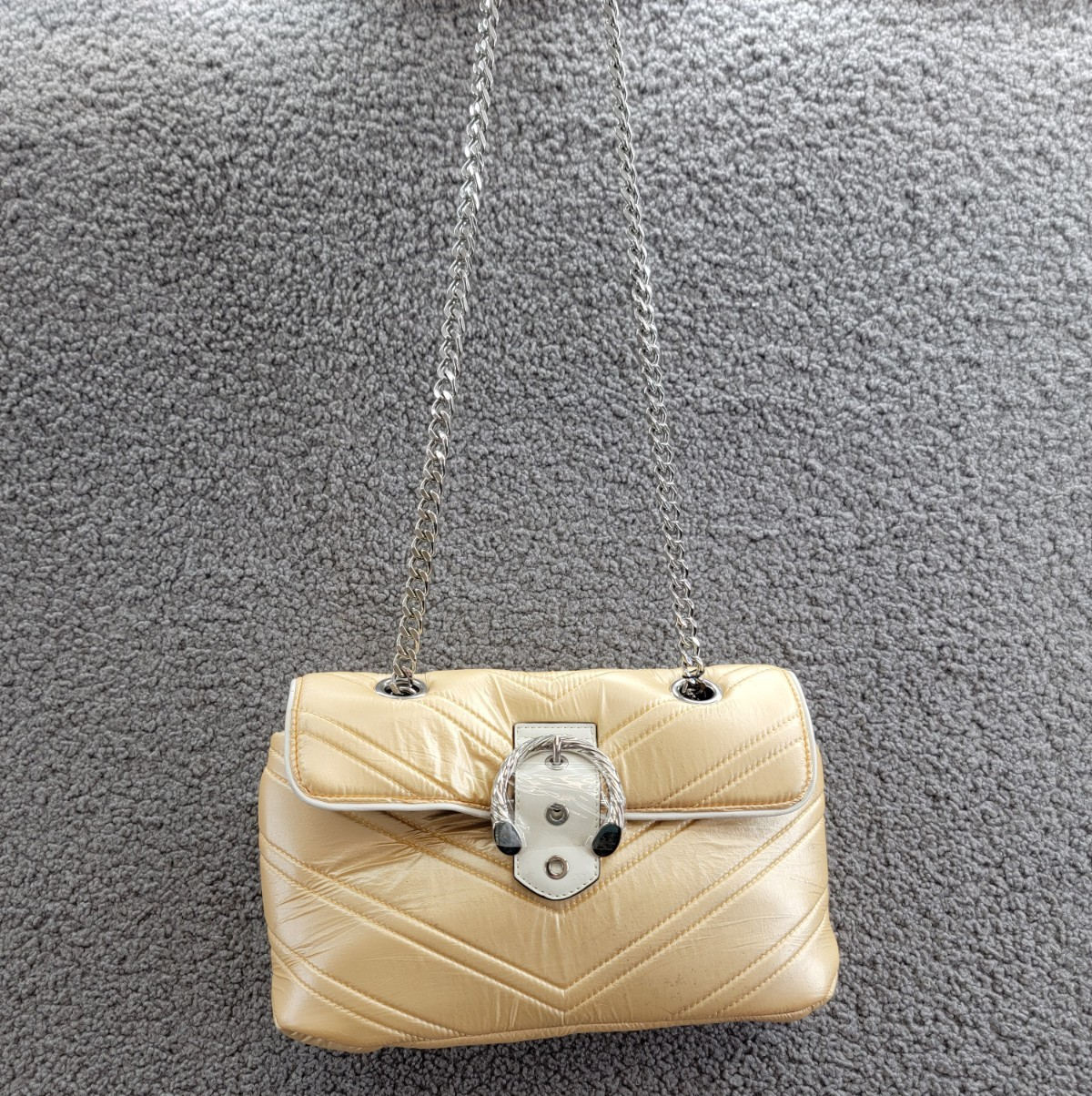 Circus by Sam Edelman Carmen Nylon Shoulder Bag Women's Lemon Wash Magnetic - Picture 2 of 13