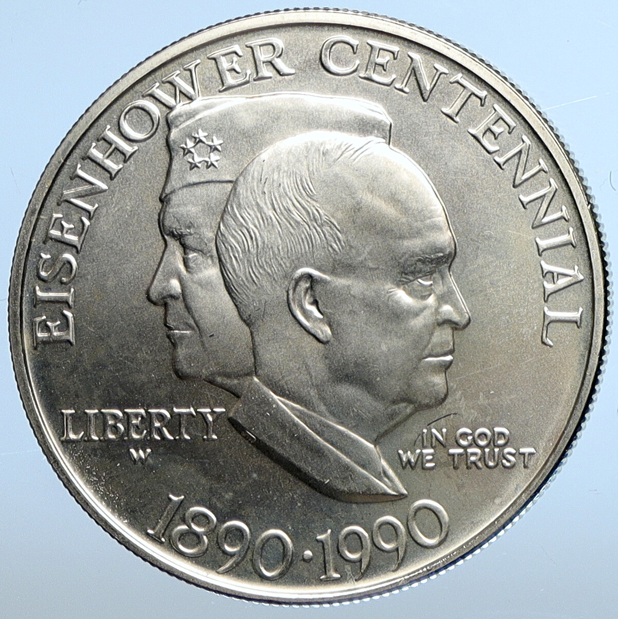 1990 P UNITED STATES USA General President EISENHOWER BU Silver $1