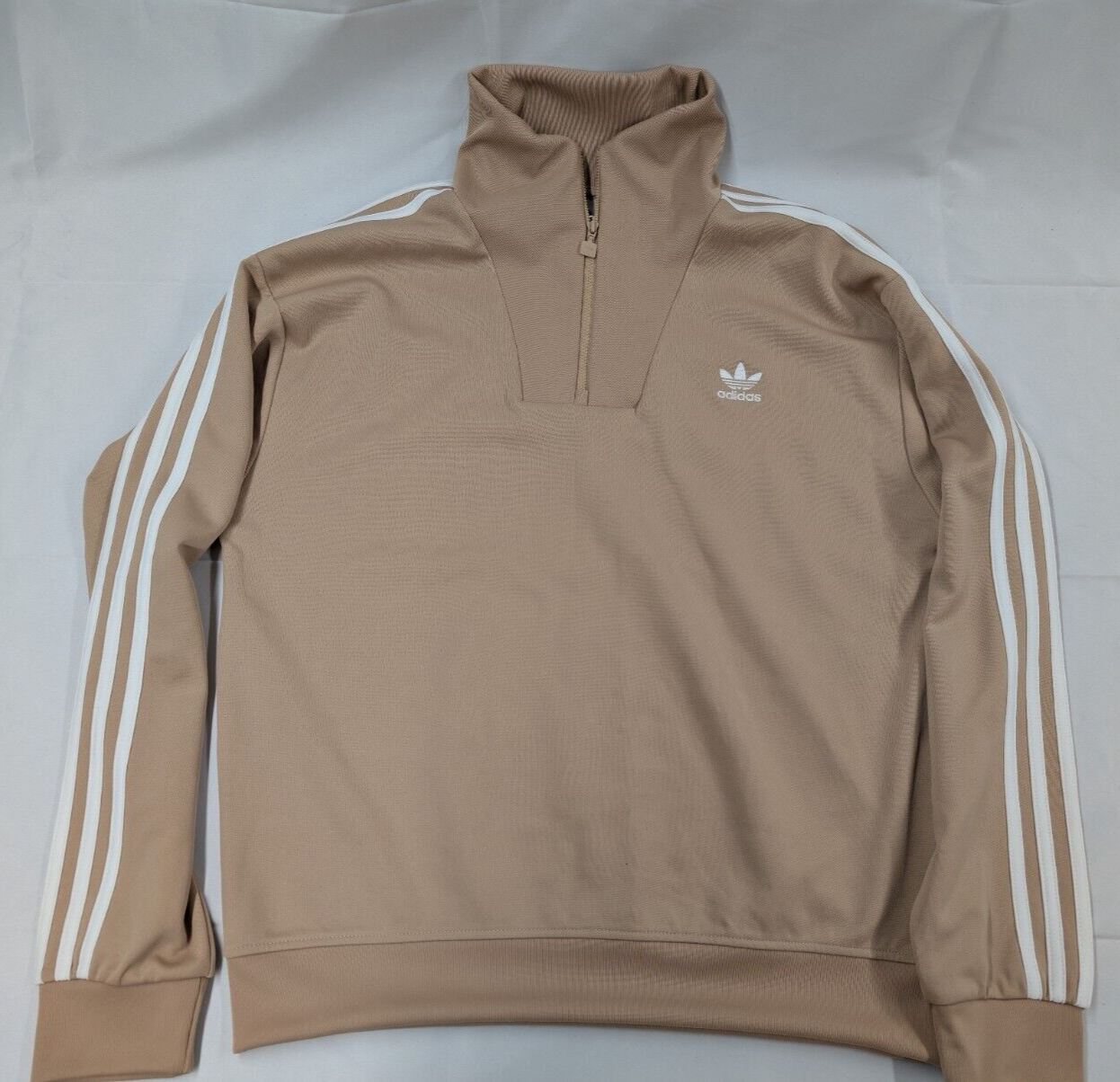 Adidas Originals Funnel Neck Track Top Jacket Beige Men Adidas Originals Funnel Neck Track Top Jacket Beige Men