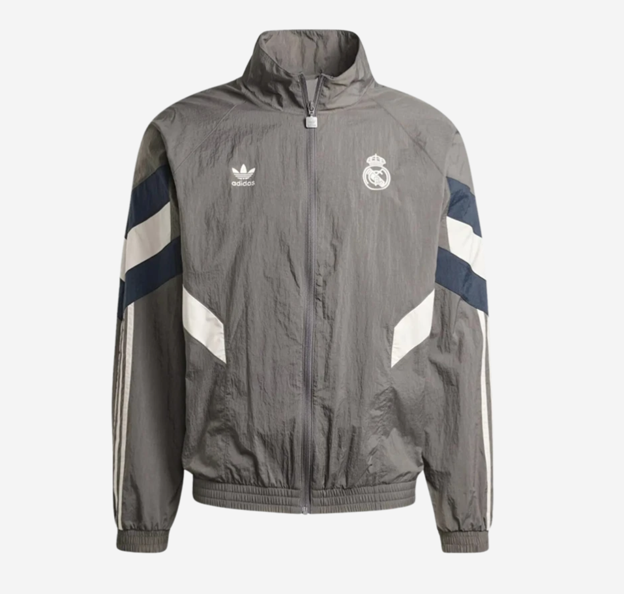 Adidas Real Madrid Originals Track Top Charcoal Grey Asian Adidas Real Madrid Originals Track Top Charcoal Grey Asian