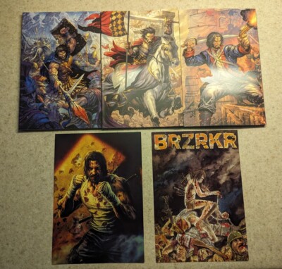 BRZRKR Kickstarter Virgin Covers Vol. 1-3 + Two Prints Keanu Reeves Matt Kindt