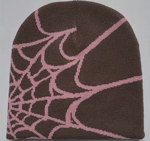 帽子 00s archive skull pink beanie grunge Y2K Spider Web Y2K beanie Skully Hip Hop Fashion Pink Brown | eBay