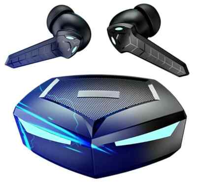 Gaming Bluetooth 5.2 Wireless Earbuds with Premium Sound+ Dongle Adapter For PS4