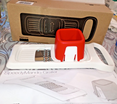 NIB Tupperware Speedy Mando Grater Mandolin Food Slicer Grater