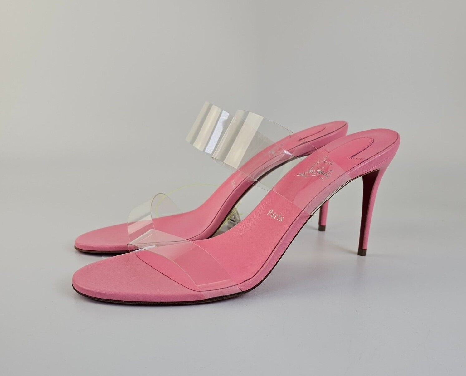 CHRISTIAN LOUBOUTIN Just Nothing 85mm Pink Heeled Mule