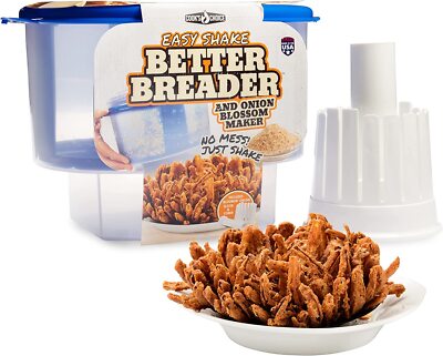 Cook's Choice Onion Blossom Maker Set with The Original Better Breader Bowl