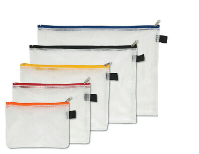 5er Sparset FolderSys Reißverschlußbeutel Kleinkrambeutel Sichttasche 40400-92
