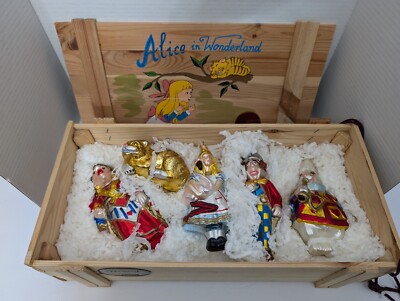 Kurt Adler Alice in Wonderland Polonaise Ornament Collection Limited Ed. Komozia