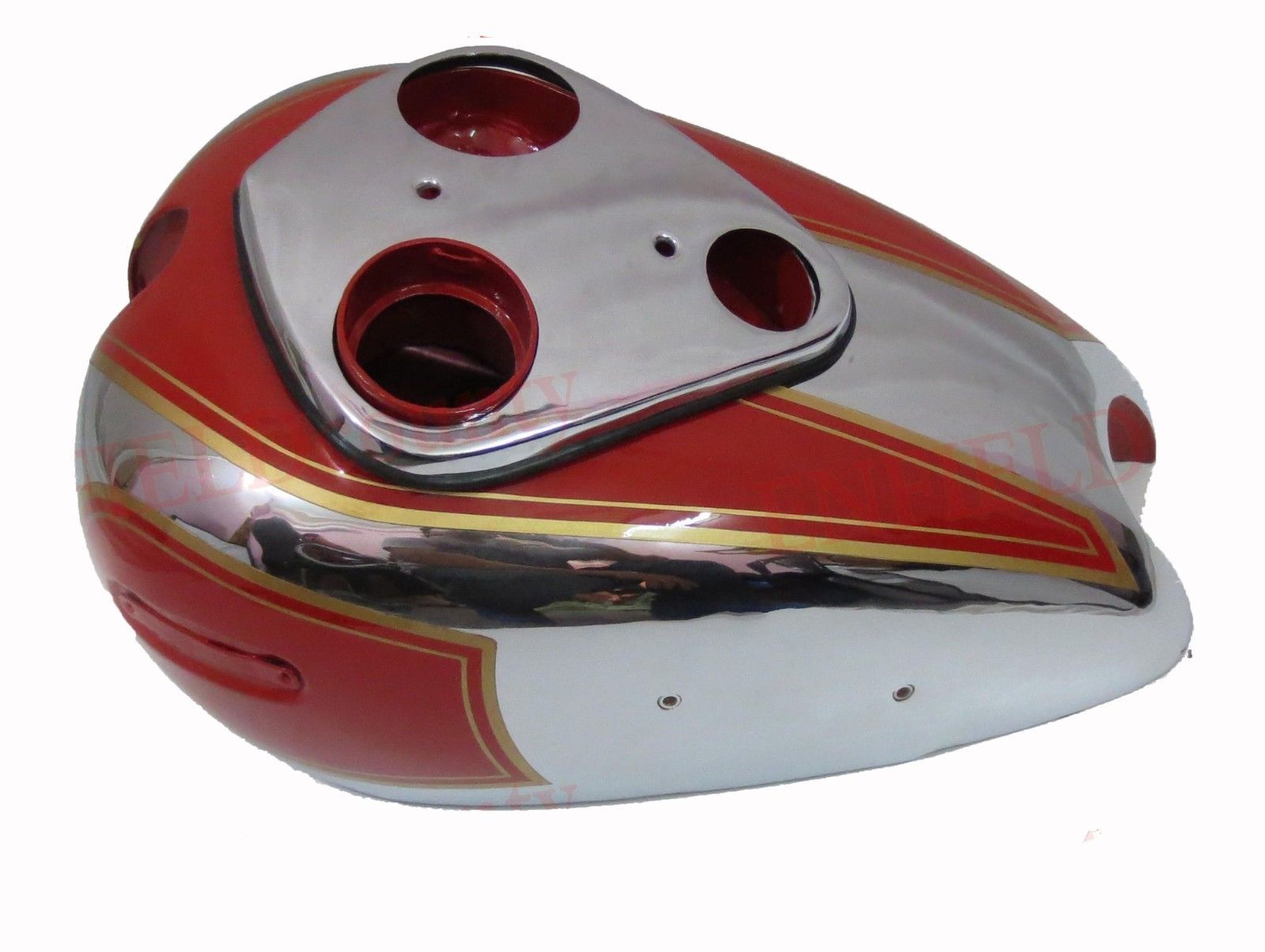 Ariel Square Four Red Hunter Petrol Fuel Tank Steel Chrome and Red Painted 