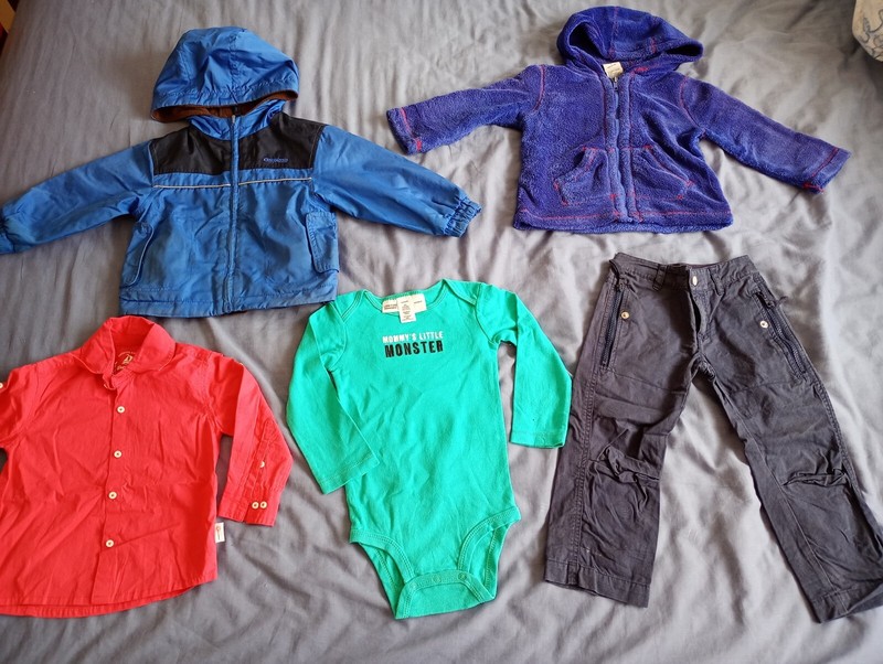 Size 2 Clothes Bundle_18-24 Months Old Boy/Toddler/Kid/Child_shirt,Pants,Jackets