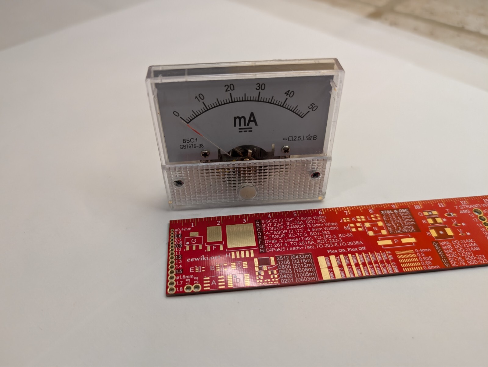 レトロAMMETER Baomain Analog Ammeter 85C1 DC 30A/50A/100A/300A Panel Meter