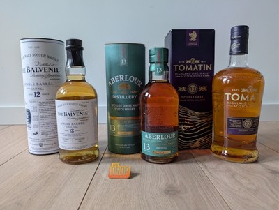 New Scotch Whisky: The Balvenie 12 Years + Aberlour 13 Years + Tomatin 13 Years