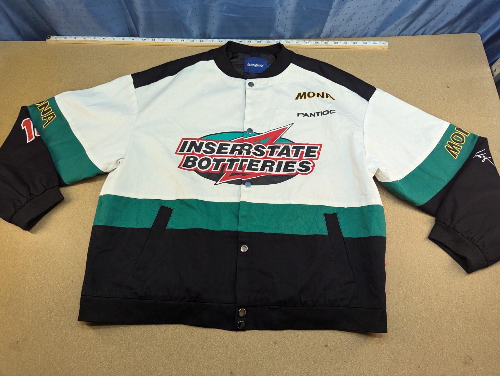 Interstate Batteries Racing Jacket Bomber Mens Size L Interstate Batteries Racing Jacket Bomber Mens Size L