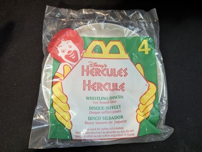 Vintage Disney Hercules McDonald s Happy Meal Whistling Discus #4 1997 NIP
