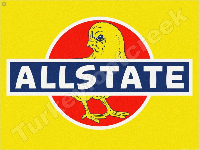 All State Chicken Feed Chick Metal Sign 3 Sizes to