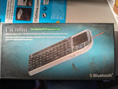 Rrii Mini Wireless Keyboard Mouse Presenter Combo
