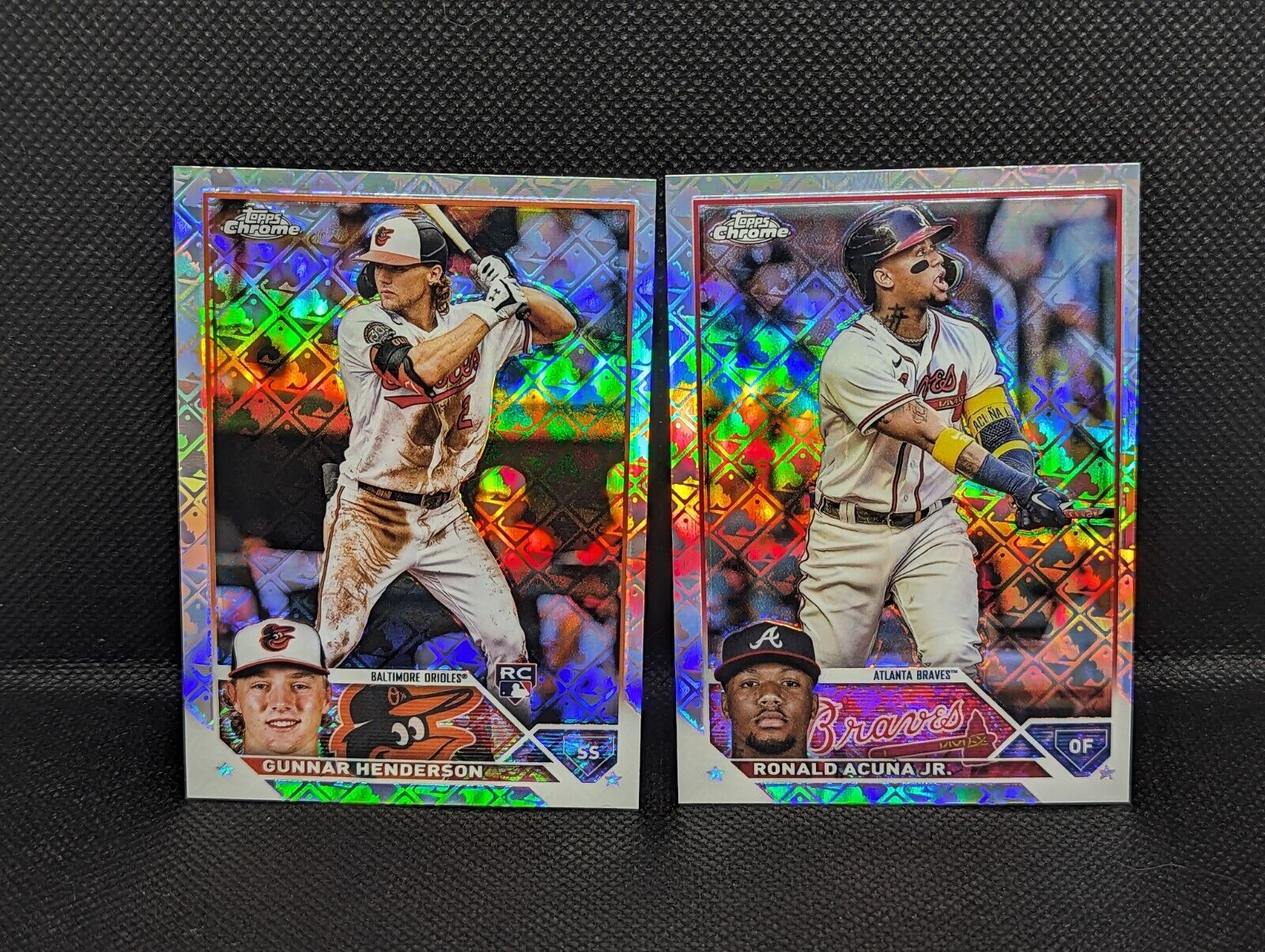 2023 Topps Chrome Logofractor Refractor Cards, Some Numbered 2023 Topps Chrome Logofractor Refractor Cards, Some Numbered