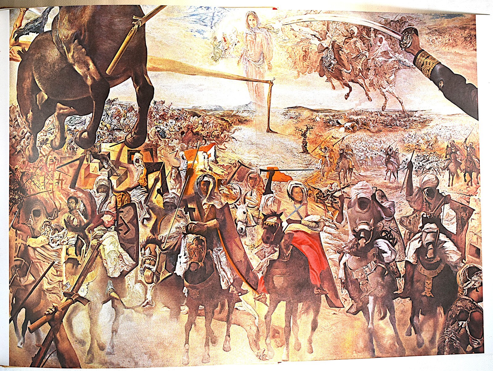 SALVADOR DALI ORIGINAL DOUBLE-PAGE SPREAD LITHOGRAPH XXe