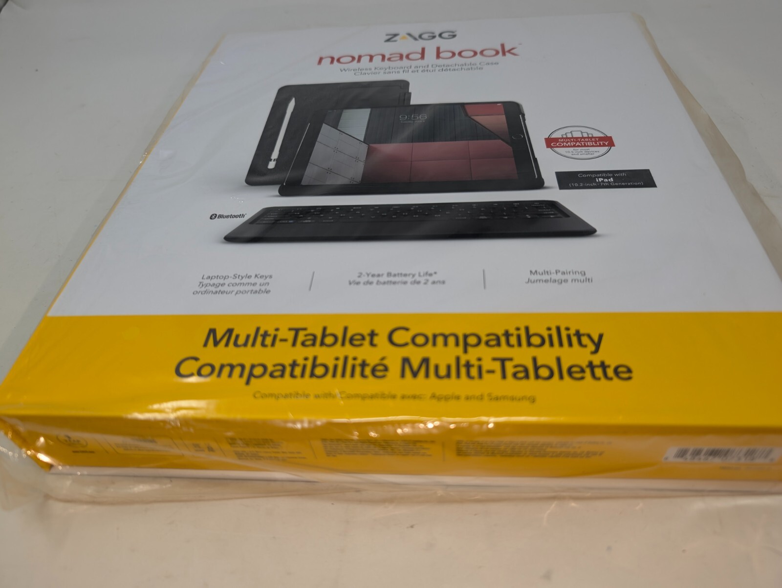 ZAGG - Nomad Book Keyboard Folio Case for Most Tablets Up To 10.5" - 9.7"  (182)