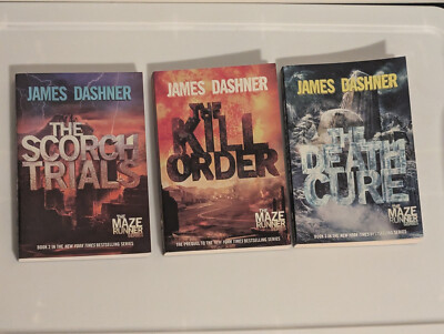 The Maze Runner Books 2-4 by James Dashner Paperback Book Lot