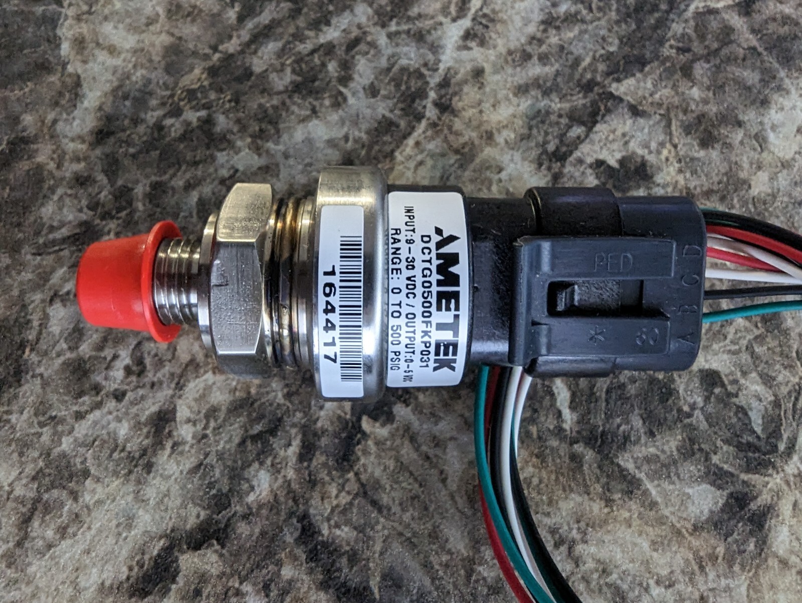 New Ametek DCT Gauge Pressure Transducer DCTG0500FKP031 500 PSI 316 SS