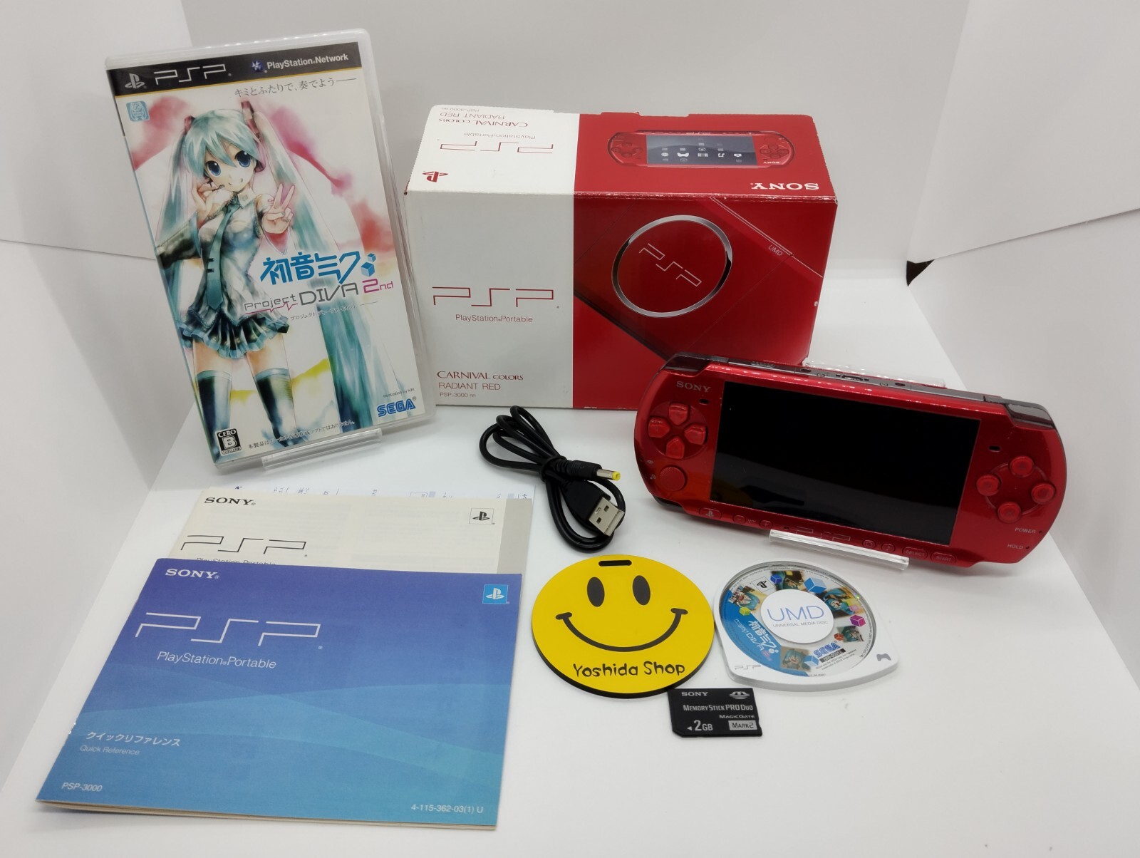 Radiant Red Sony PSP 3000 System [TESTED] Playstation
