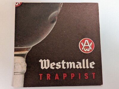 Bierdeckel Belgien Westmalle Trappist, Echt Trappistenbier. War im Umlauf.