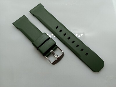 22mm bonetto cinturini 285 mens black rubber made in italy dive watch band strap 333764947535