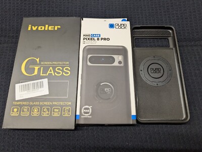 QUAD LOCK MAG CASE PIXEL 8 PRO  PLUS ONE TEMPERED GLASS SCREEN PROTECTOR