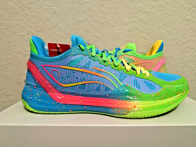 Li Ning Liren 4 IV V2 Low - Poison Frog Multi-Color Wade (ABAU059-1) size 10.5