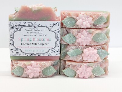 Floral scented decorative soap bar handmade handcrafted bath soap for gift