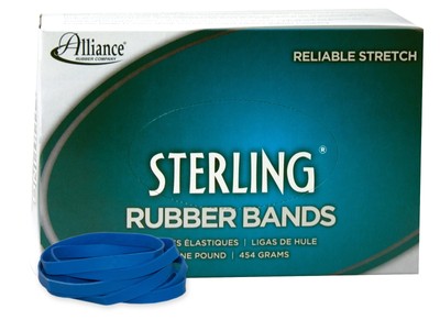 Alliance Rubber 44645 Sterling Rubber Bands Size #64, 1 lb Box Contains Appro...