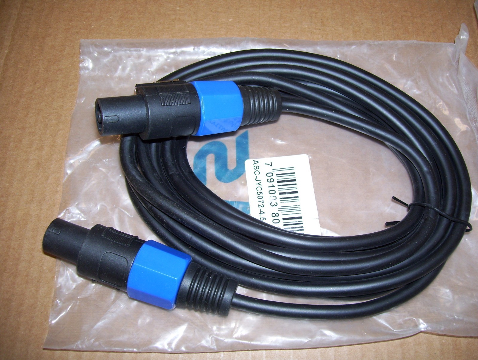 (2) American Sound Speakon Universal PA Speaker 15 Foot Cable  ASC-JYC5072-4.5
