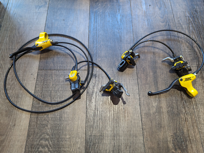Vintage Magura 500 Hydraulic Rim Brakes, Front and Rear Pair set neon