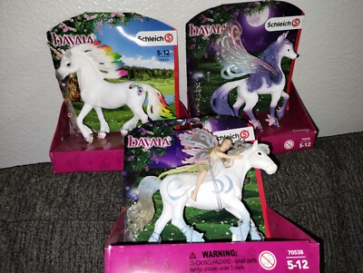 bayala schleich denaja, nalenja, and unicorn 70523 in box