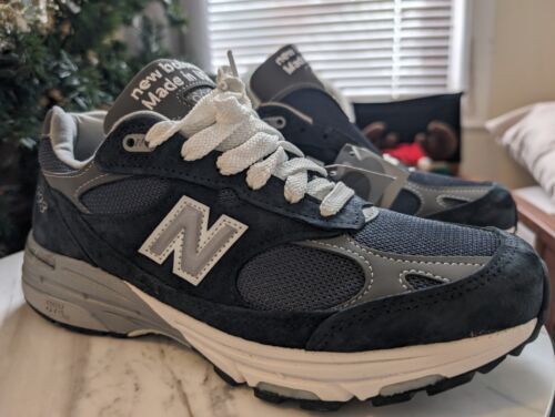 Rare!! New Balance 993 Kith Navy White MR993NV Size 7.5 2E Rare!! New Balance 993 Kith Navy White MR993NV Size 7.5 2E