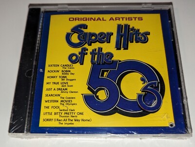 *NEW/SEALED* Super Hits of the 50's CD 10 Songs 1987 Highland Music Oldies