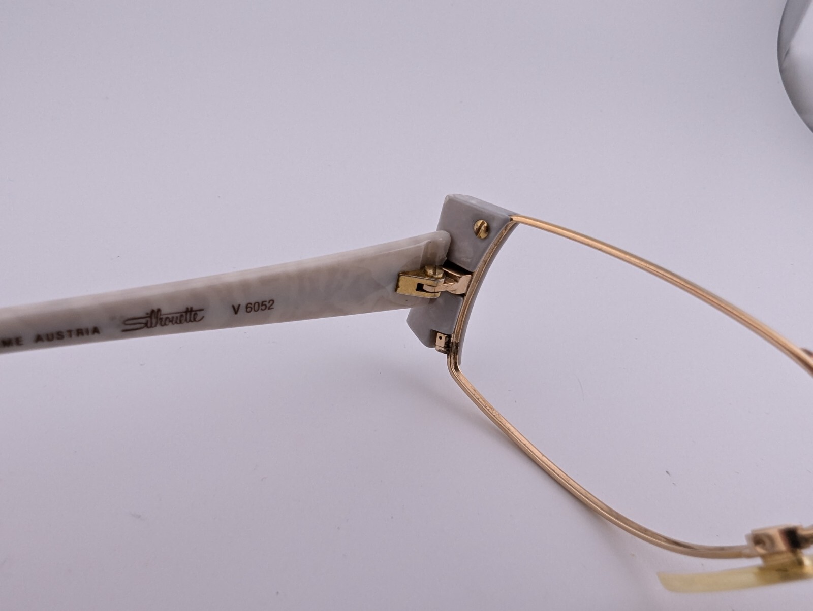 Silhouette Eyeglasses Frames Only, M 6084 /20, 51-16-140, White, Made in Austria