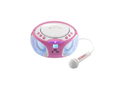 LENCO SCD-650 inkl. Mikrofon Radiorecorder, Pink