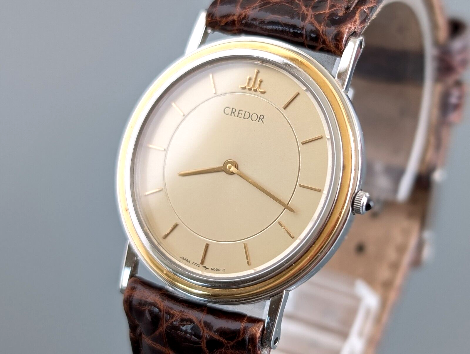 Seiko Credor 7770-6030 Quartz Men's Watch 18K Gold + Seiko Credor 7770-6030 Quartz Men's Watch 18K Gold +