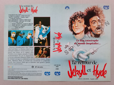 JAQUETTE VHS - LE RETOUR DE JECKYLL ET HYDE - VHS SLEEVE - JERRY BELSON