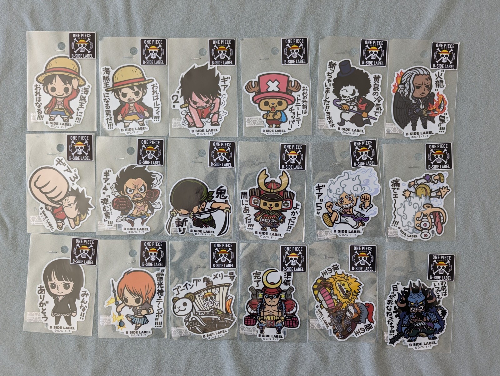 One Piece B Side Label Sticker Japan Limited Luffy Nami Zoro One Piece B Side Label Sticker Japan Limited Luffy Nami Zoro