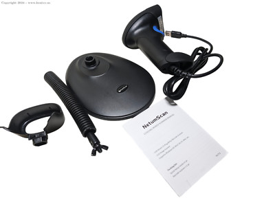 NetumScan Handheld USB 1D Barcode Scanner with Stand
