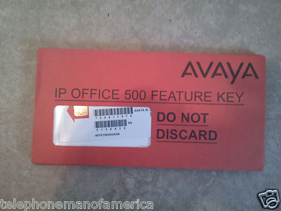 Unused Avaya IP Office 500V1 Feature Key Mu Law Smart Card 700417470 No Licenses