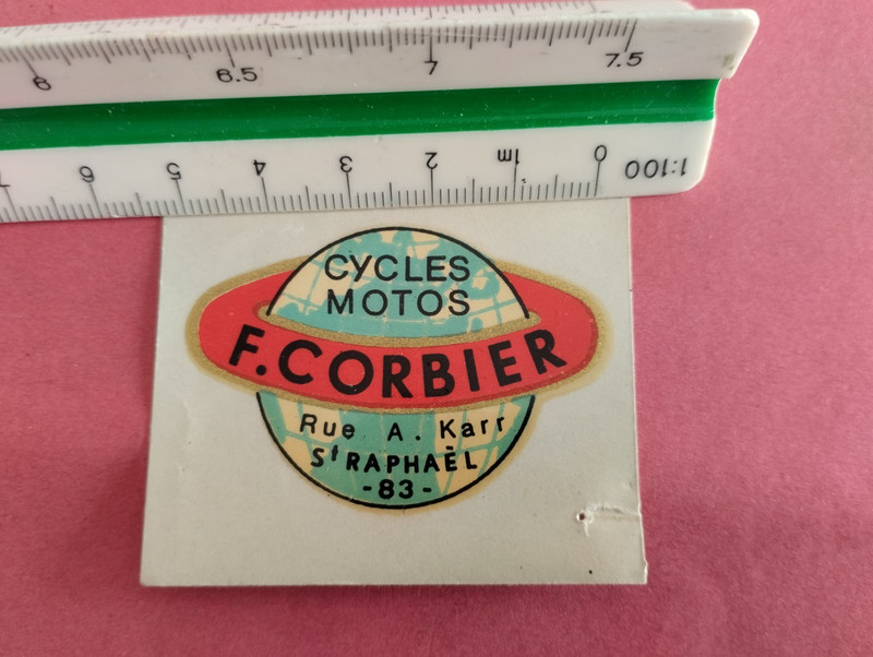 Motos Cycles Chromo Transfert Authentique AnnÃ©Es 60