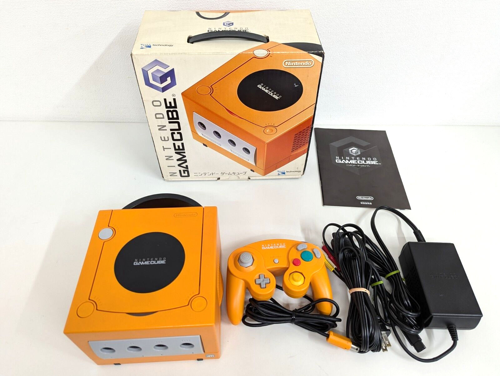 Nintendo Gamecube Orange Console Enjoy DOL-001 JP For Japan
