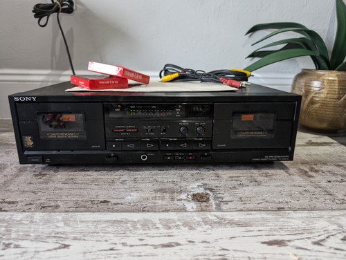 Sony TC-WR570 Dual Double Cassette Tape Deck Dolby B C NR HX PRO-TESTED