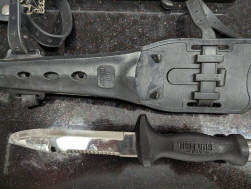Japanese Japan Made Hi-Cut New Sun Fish Diving Diver's Knife Japanese Japan Made Hi-Cut New Sun Fish Diving Diver's Knife